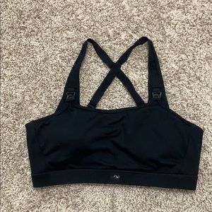Black Senita Nursing Sports Bra